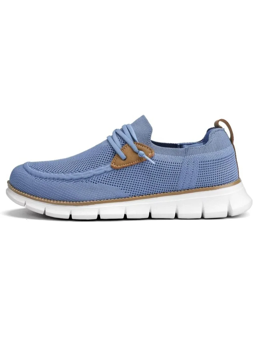 Men's Light Blue Loafers Slip On Walking Dress Casual Business Oxfords Sneakers